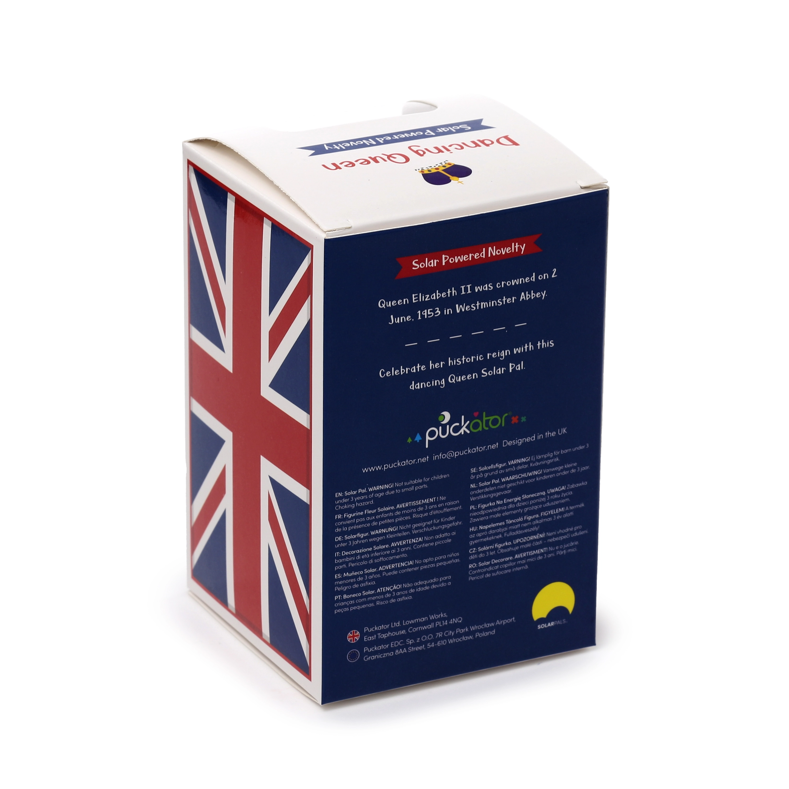 Figurka solarna 70 platynowa rocznica Królowej - Papiernicze i szkolne