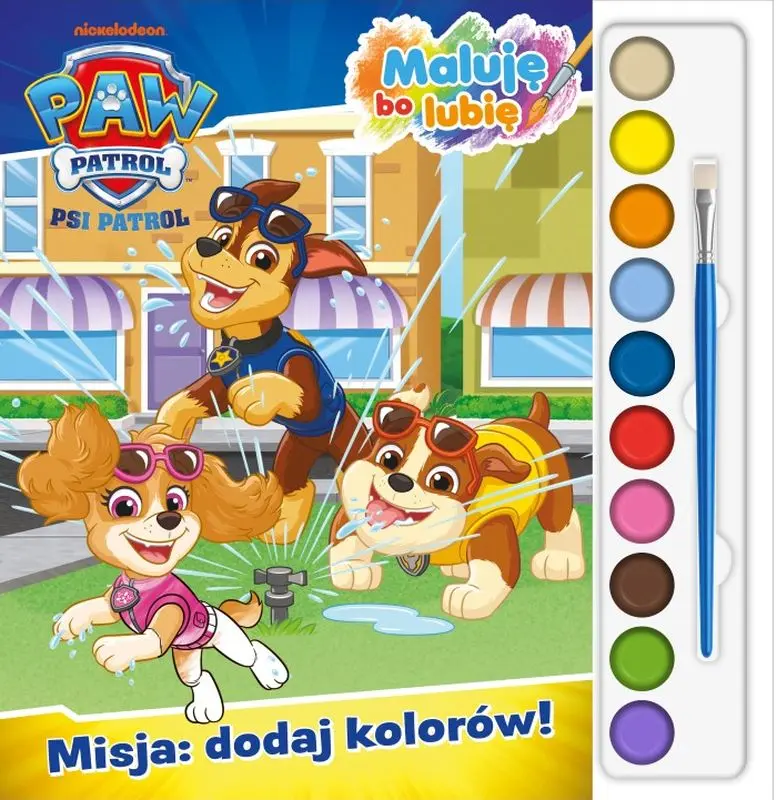 Misja: dodaj kolorów! Psi Patrol. Maluję Bo Lubię - Książki