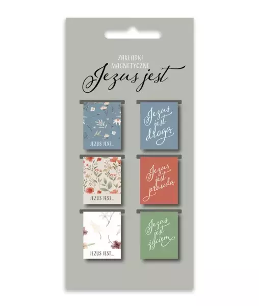 Zakładki magnetyczne - Jezus jest, 6 sztuk - Papiernicze i szkolne