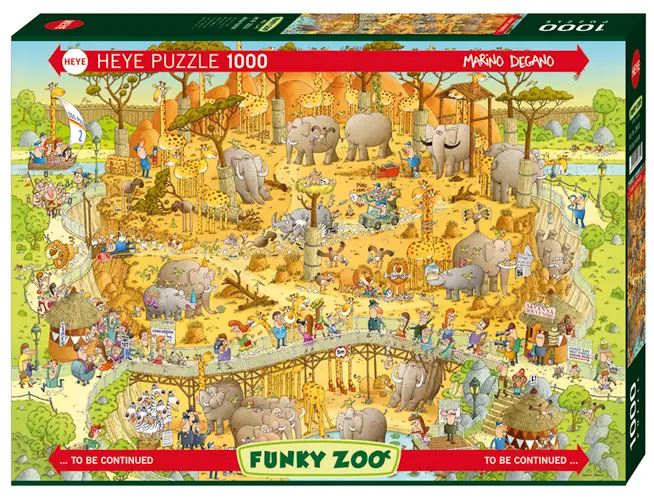 Afrykańskie ZOO. Puzzle 1000 elementów