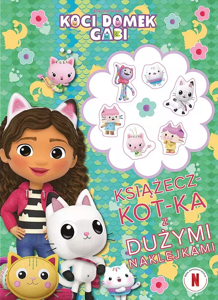 Koci Domek Gabi. Książecz-kot-ka z dużymi naklejkami - Książki