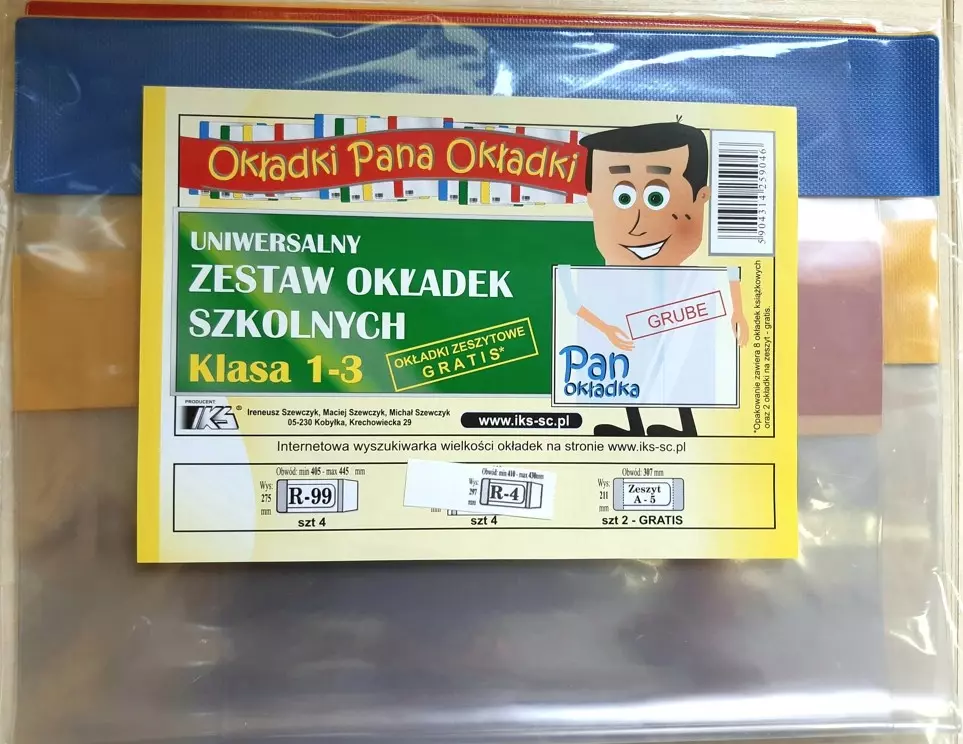OKŁADKI KLASA 1-3 IKS OKŁADKI 10 SZTUK NA ZESZYTY KSIĄŻKI R-99 R-4 A-5 - Papiernicze i szkolne