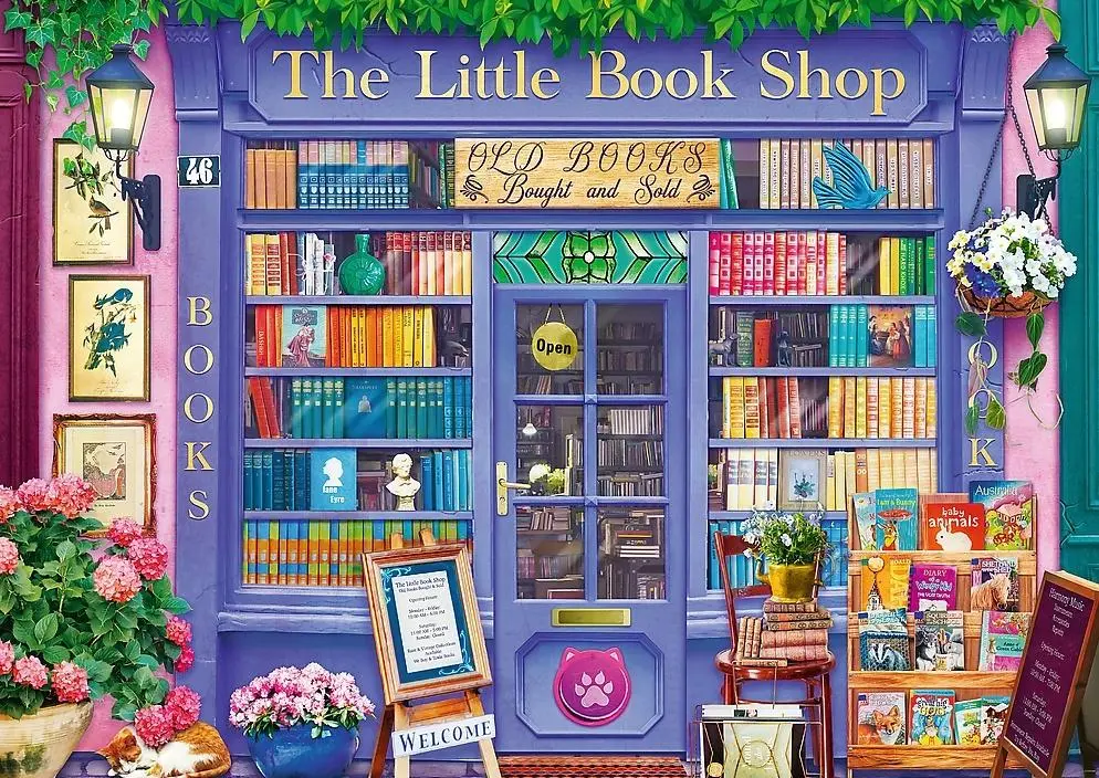 Puzzle 500 Tea Time Sklepik z książkami TREFL - Puzzle