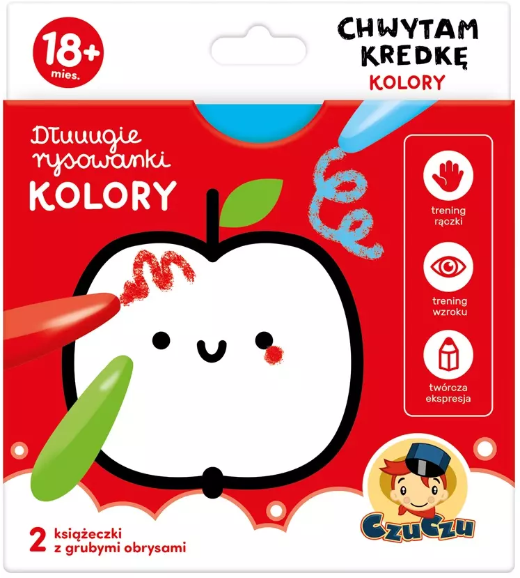 Dłuuugie rysowanki. Chwytam kredkę. Kolory - Książki
