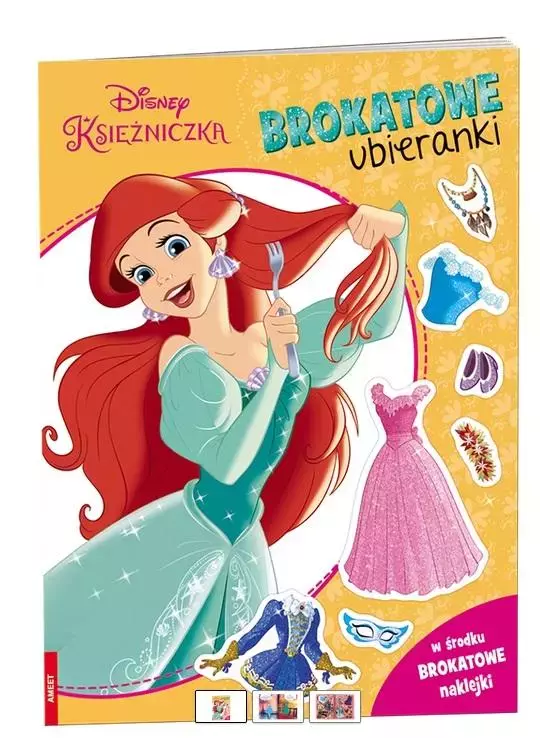 Disney Księżniczka. Brokatowe ubieranki - Książki