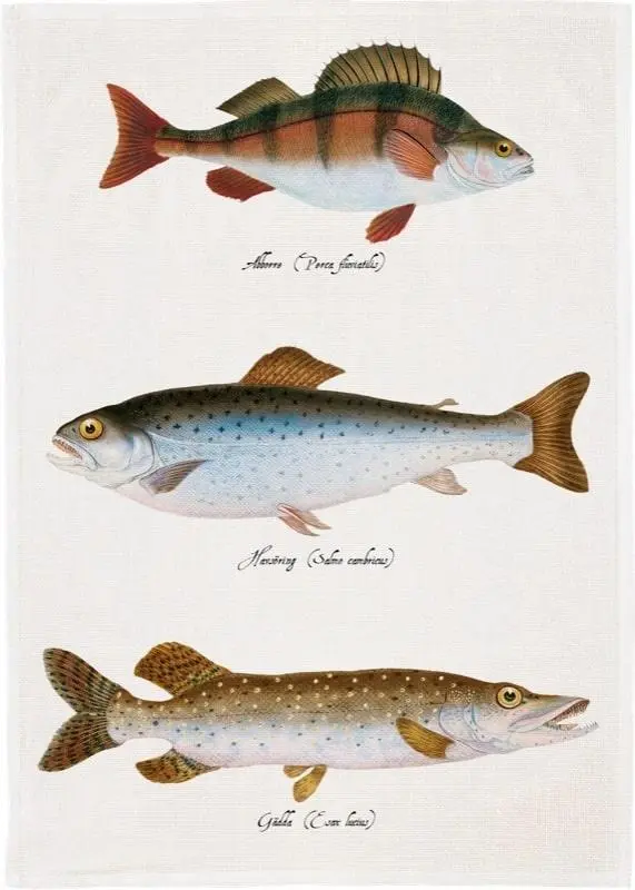 Ręcznik kuchenny - Ryby - Mama i dziecko