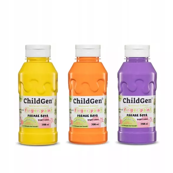 Farby do malowania palcami 3x350ml