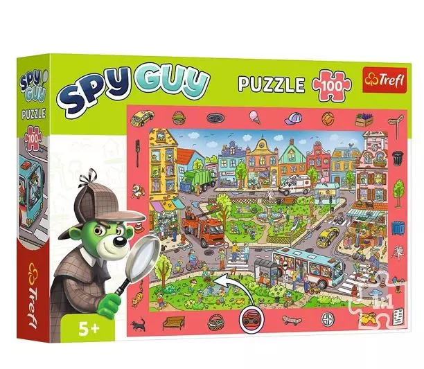 Puzzle 100 elementów Obserwacyjne Spy Guy Miasto - Puzzle