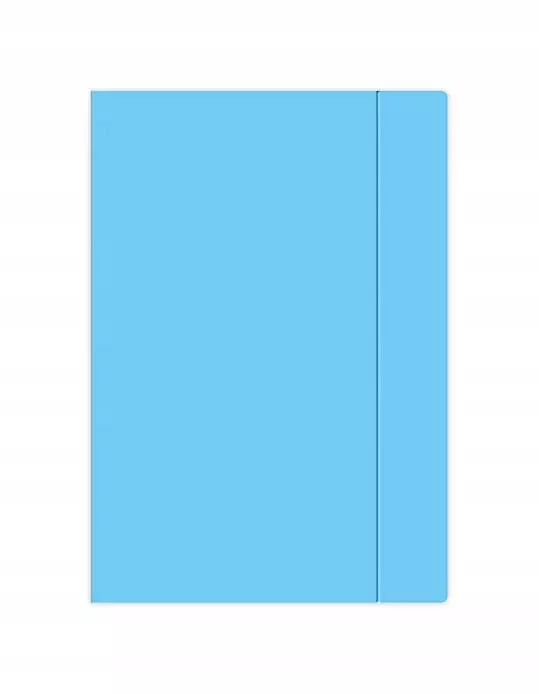 Teczka A4 z gumką, niebieska - Papiernicze i szkolne