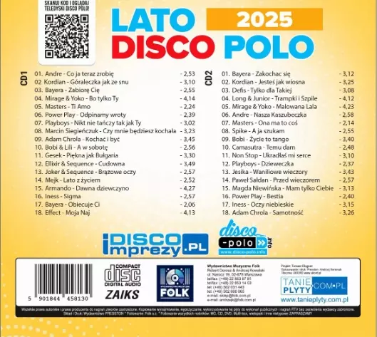 Lato 2025 Disco Polo 2CD, CD - Muzyka