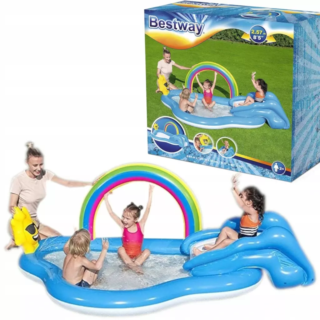 Dmuchany basen, plac zabaw ze zjeżdżalnią - Zabawki