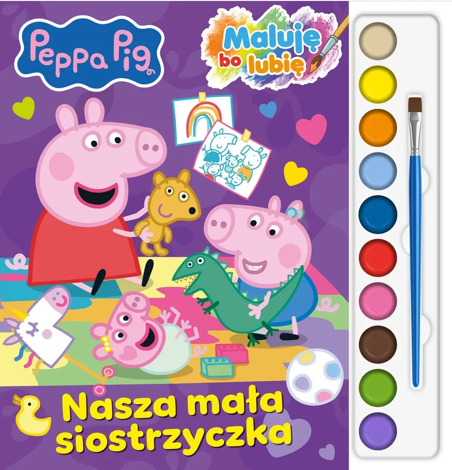 Nasza mała siostrzyczka. Świnka Peppa Pig. Maluję Bo Lubię - Książki