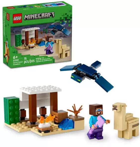 LEGO Minecraft™ Pustynna wyprawa Steve'a 21251 - Zabawki