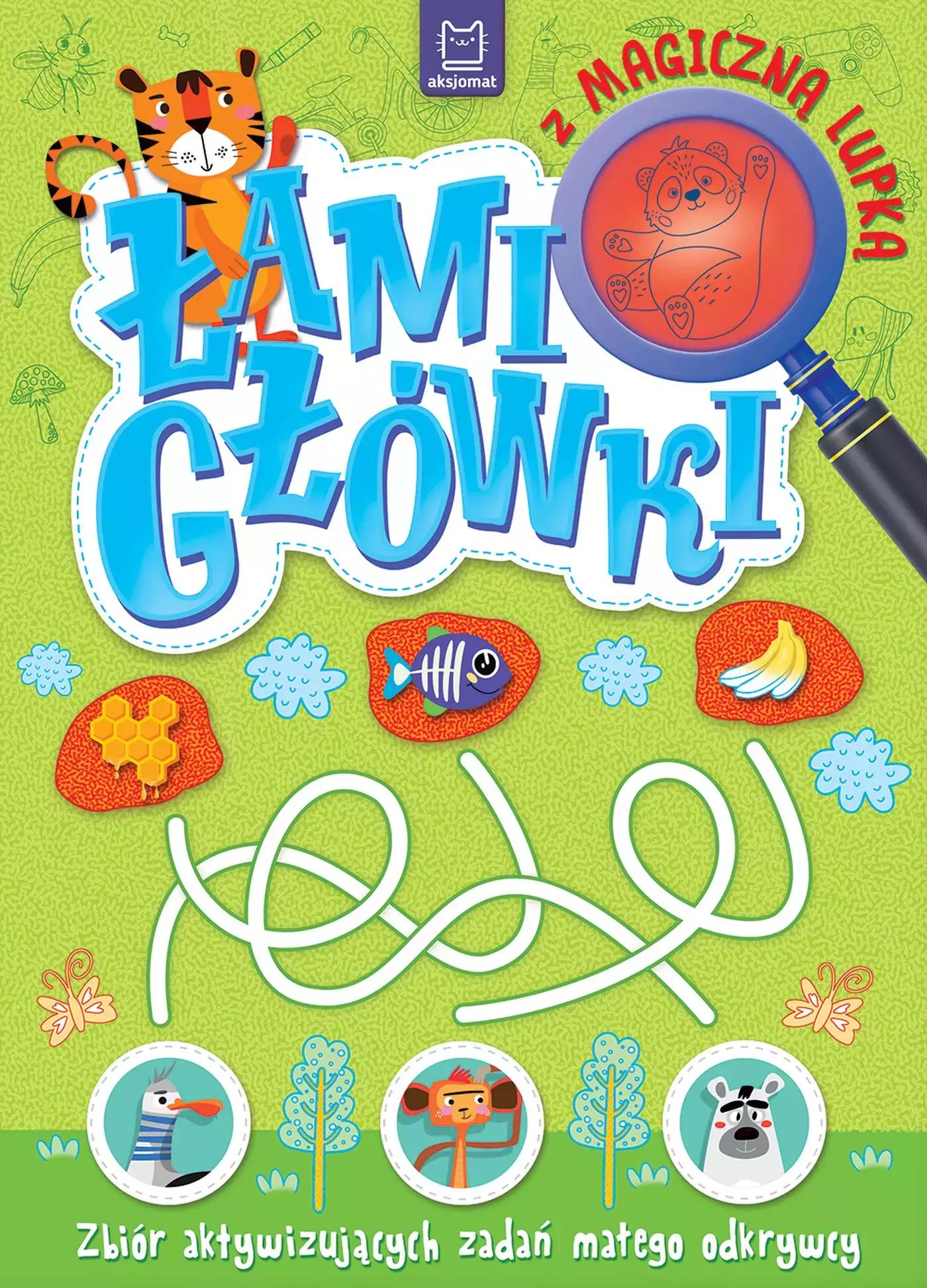 Łamigłówki z magiczną lupką. Zbiór aktywizujących zadań małego odkrywcy - Książki