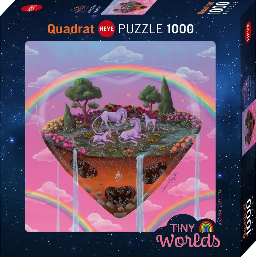 Puzzle 1000 elementów. Malutkie światy. Jednorożce