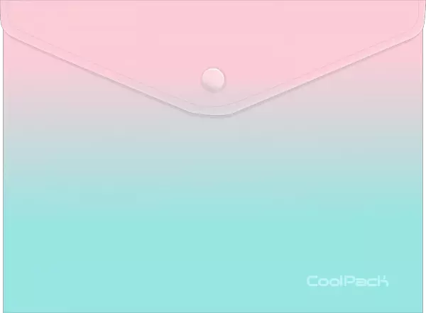 Koperta A4 na zatrzask Coolpack gradient strawber - Papiernicze i szkolne