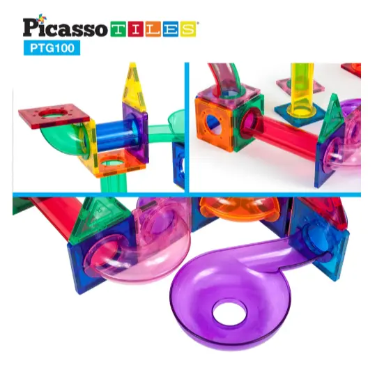 Tor kulkowy, magnetyczny (100 elementów) - Zabawki