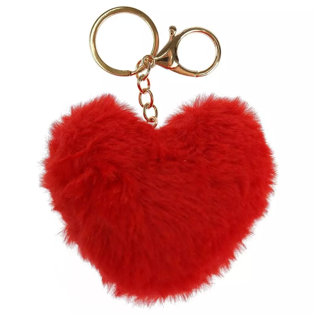 Brelok puchate serce - Zabawki