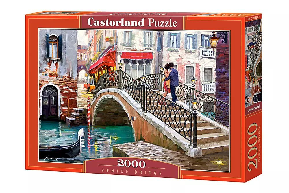 Romantyczne puzzle z widokiem na Most wenecki - Castorland 2000 elementów