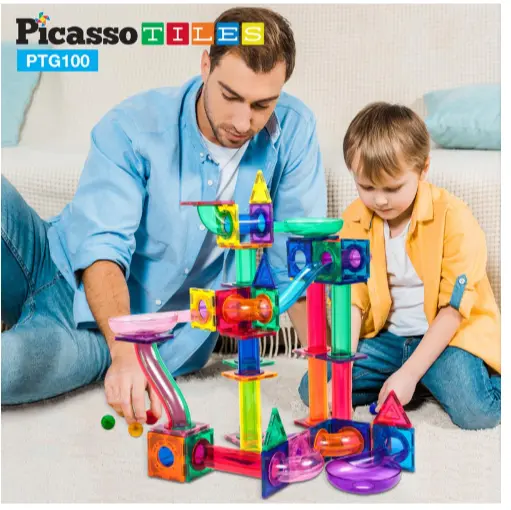 Tor kulkowy, magnetyczny (100 elementów) - Zabawki