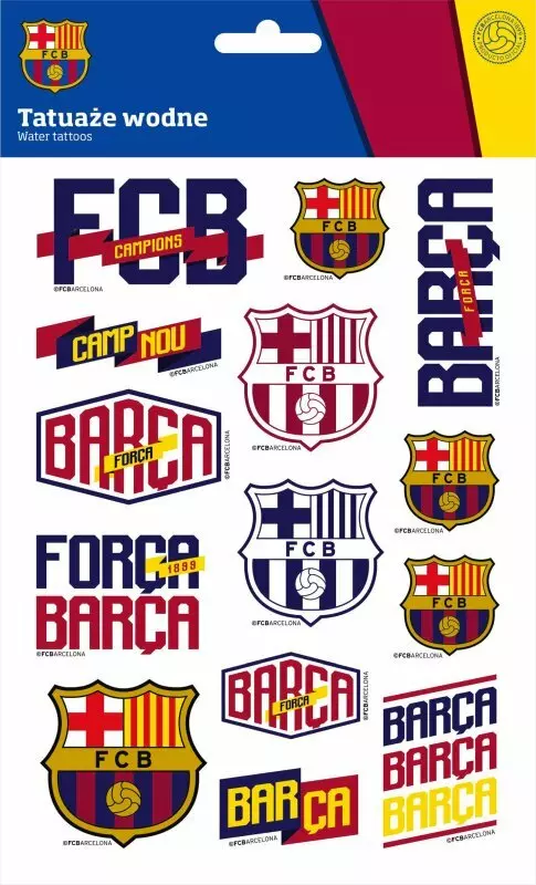 Tatuaże wodne FC Barcelona - Papiernicze i szkolne