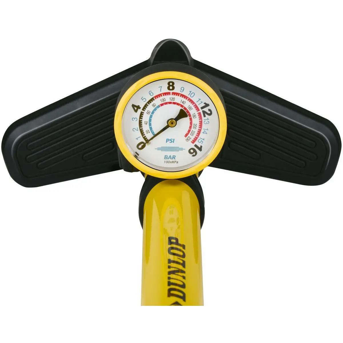 Pompka Warsztatowo Rowerowa 230PSI (16BAR) z Manometrem Żółty Dunlop - Elektronika i akcesoria