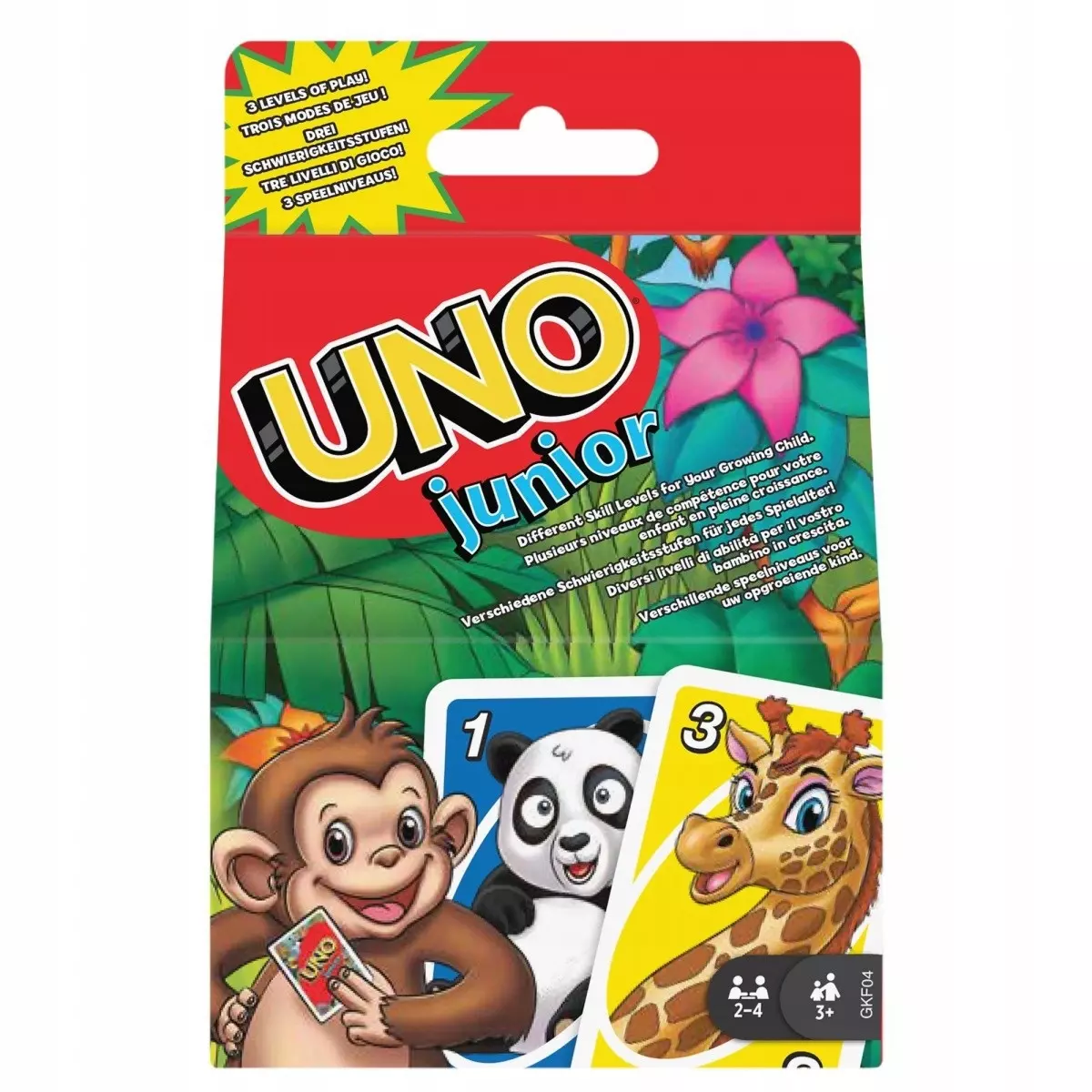 Mattel. GKF04 Uno Junior. Gra karciana - Gry
