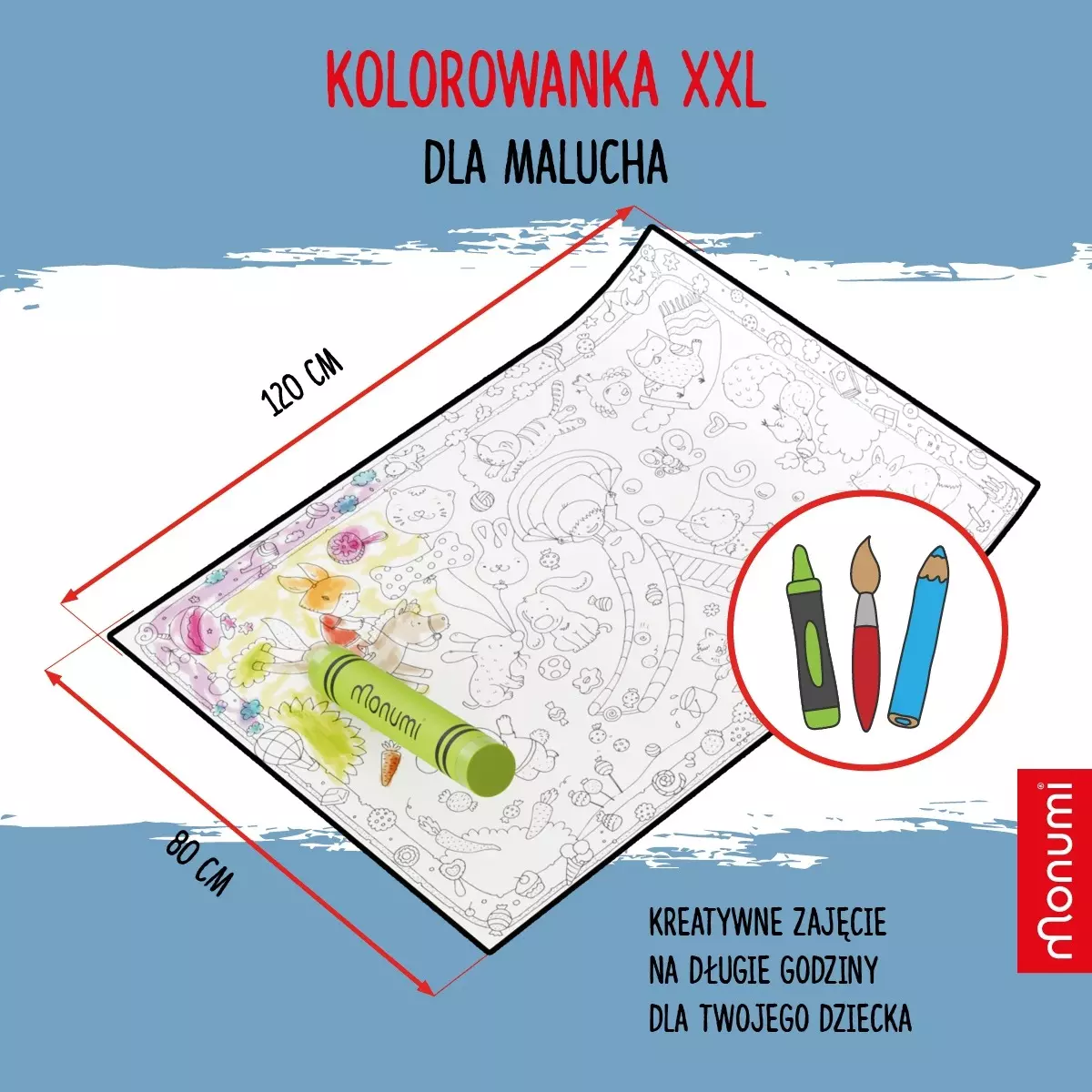 Monumi COLOURING POSTER XXL - Dla Malucha