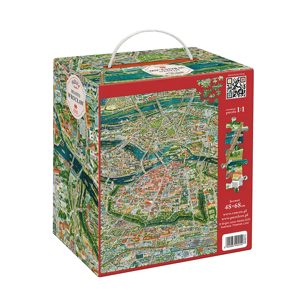 Puzzlove CzuCzu 1000 elementów. Miasto Wrocław - Puzzle