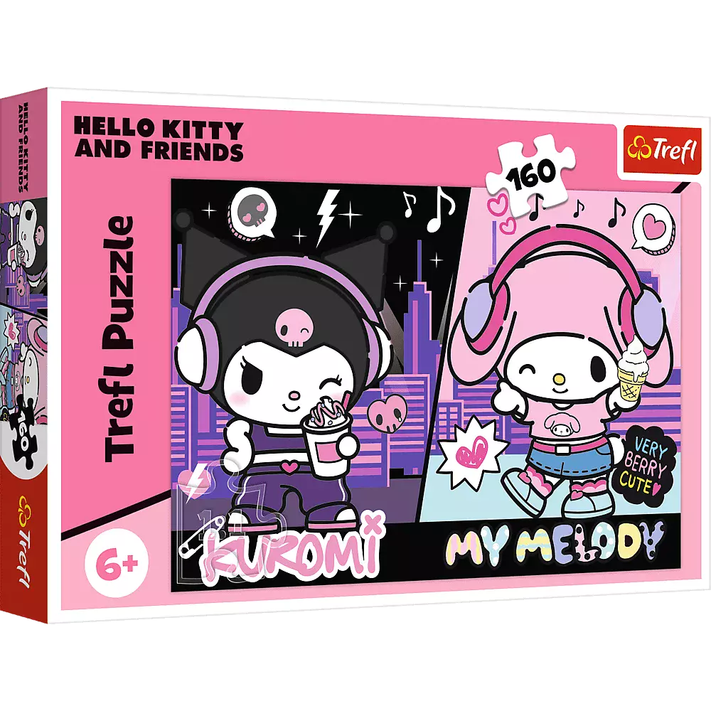 Puzzle 160 elementów. Kuromi rządzi - Puzzle