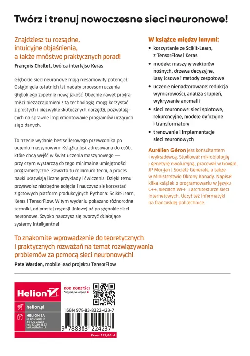 Uczenie maszynowe z użyciem Scikit-Learn, Keras i TensorFlow - Książki