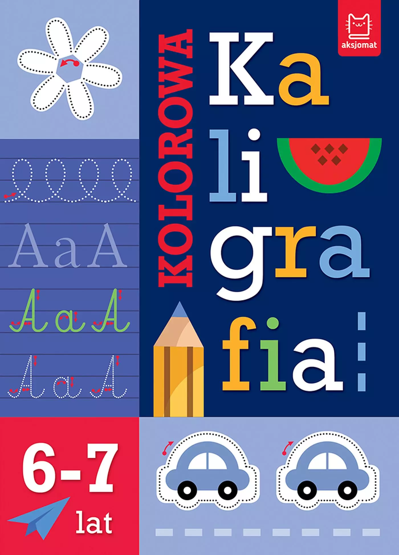 Kolorowa kaligrafia 6-7lat - Książki