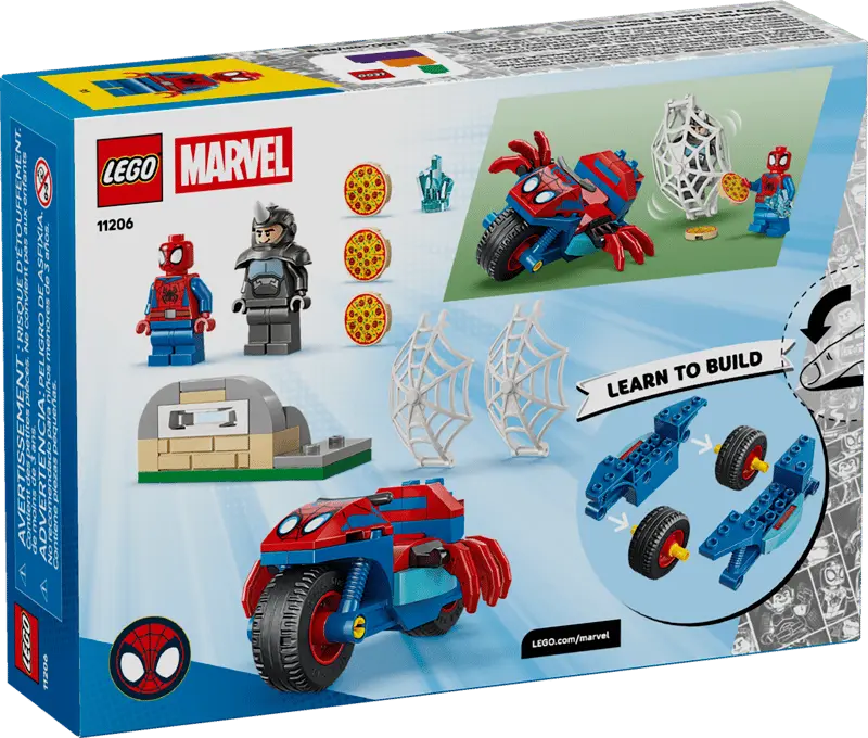 LEGO Marvel Spidey na motocyklu kontra Rhino 11206 - Zabawki