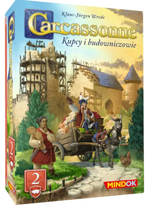 Carcassonne. Dodatek 2. Kupcy i budowniczowie, wersja polska - Gry