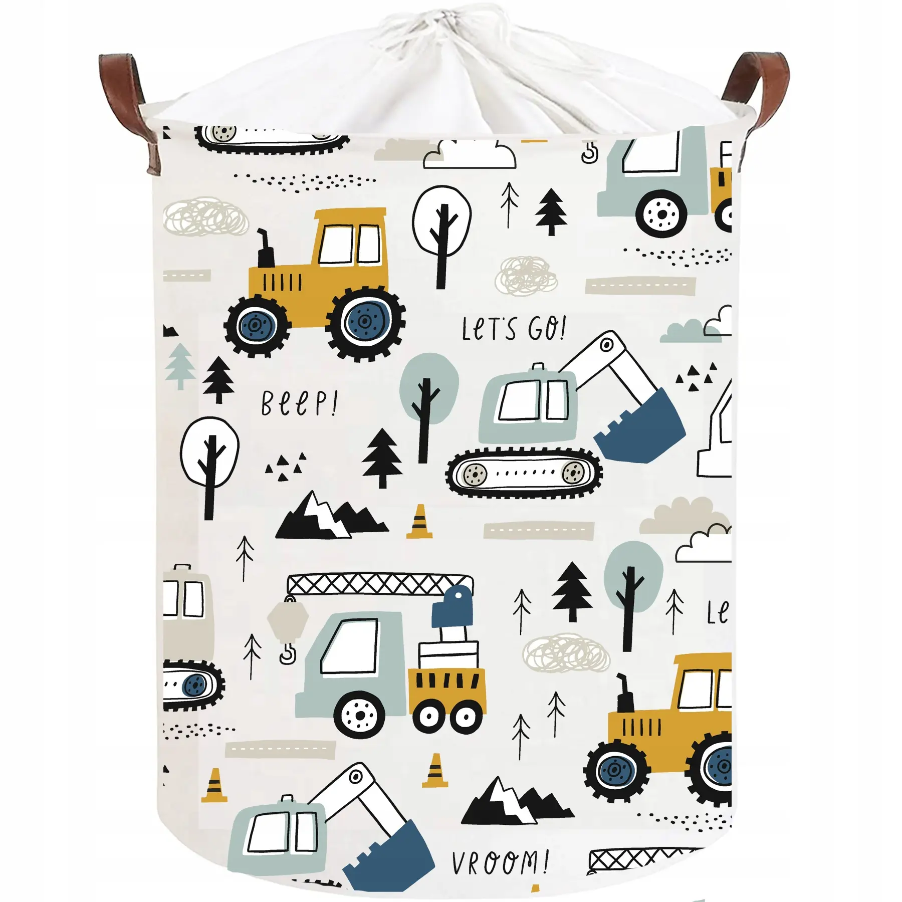 SIPO Kosz na zabawki Basket koparki 43 L. - Mama i dziecko