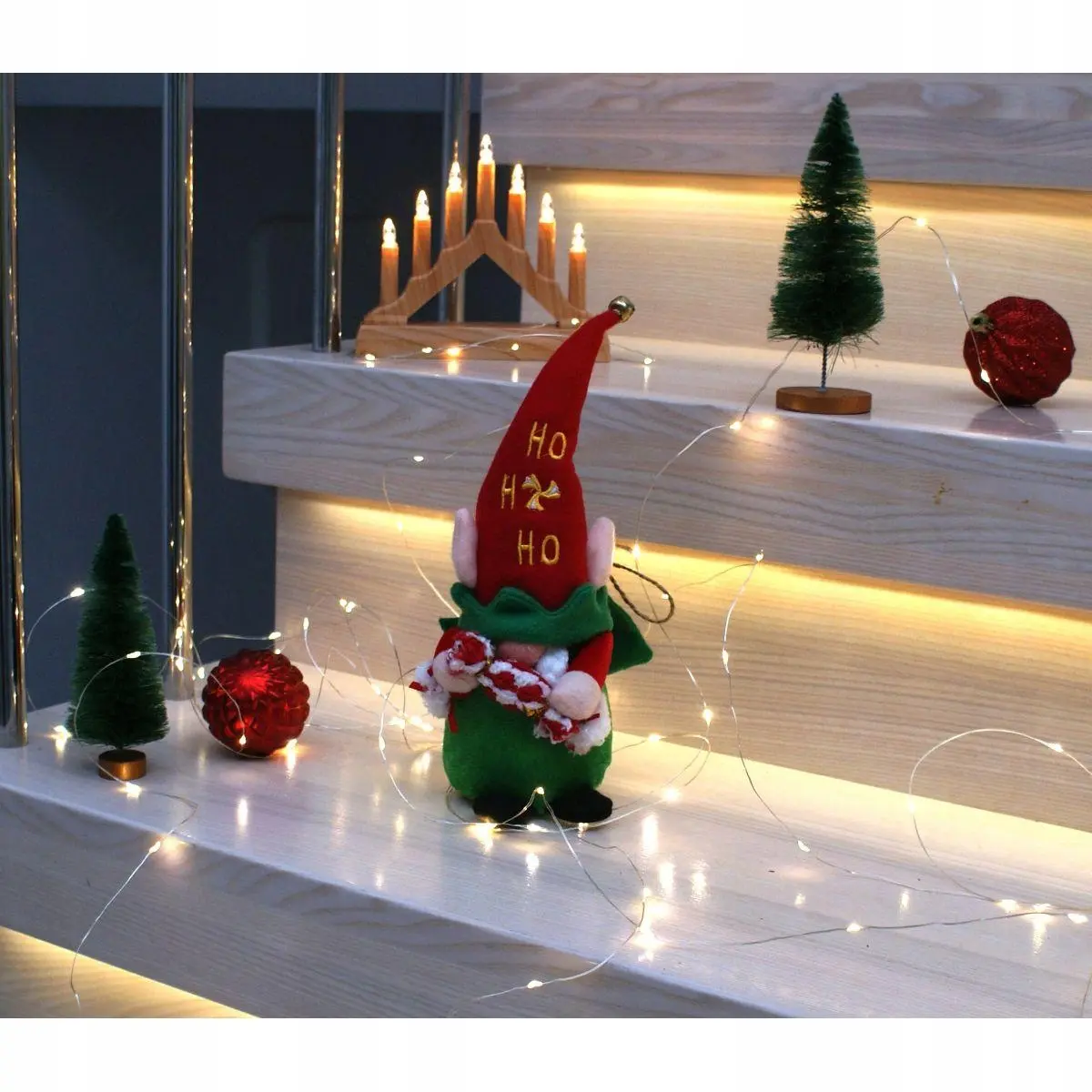 Elf Dekoracyjny 28CM z Workiem na Prezent - Elektronika i akcesoria