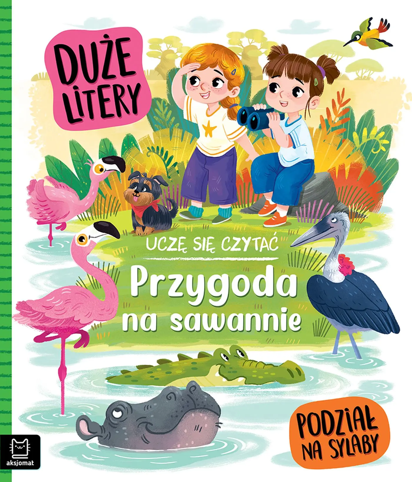 Uczę się czytać. Duże litery. Podział na sylaby. Przygoda na sawannie - Książki