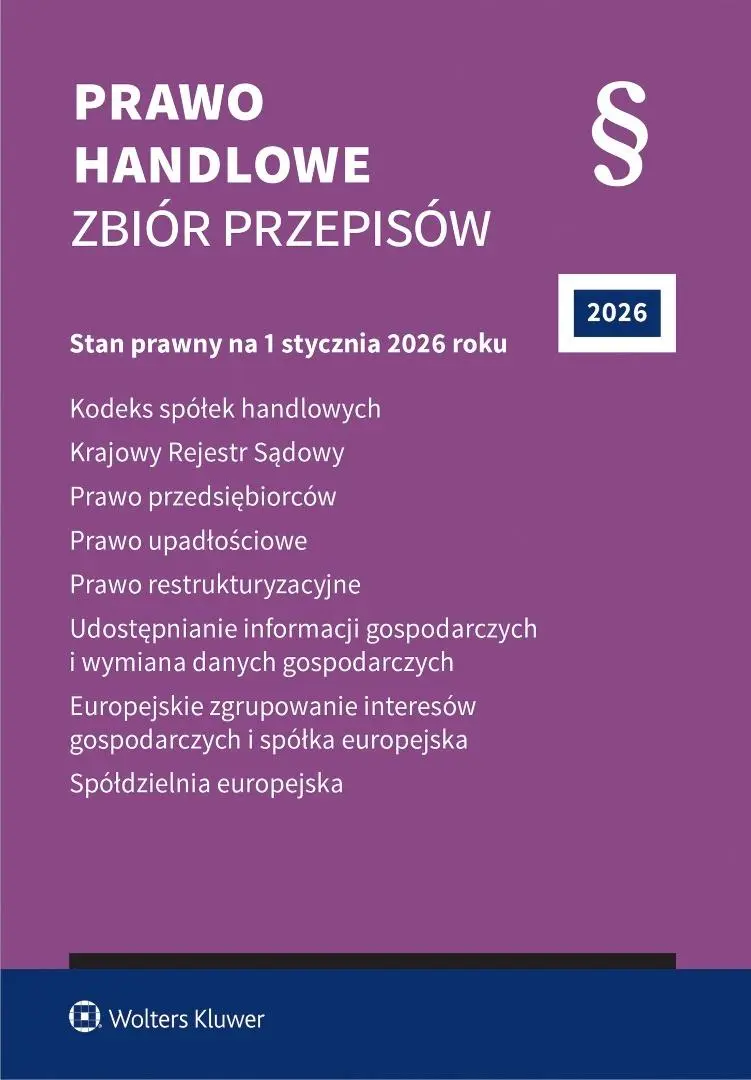 Prawo handlowe. Zbiór przepisów w.45 2026 - Książki
