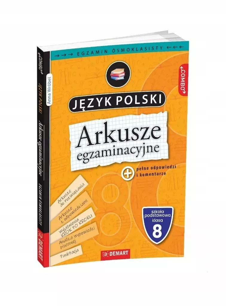 Arkusze egzaminacyjne z j. polskiego dla 8-klasis - Książki
