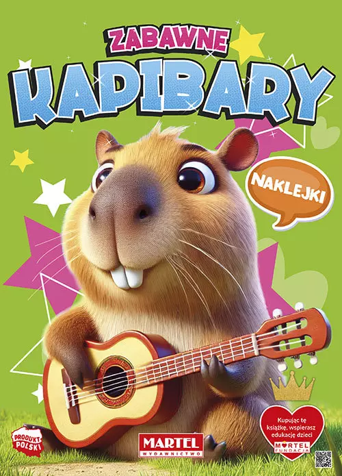 Zabawne kapibary z naklejkami - Książki