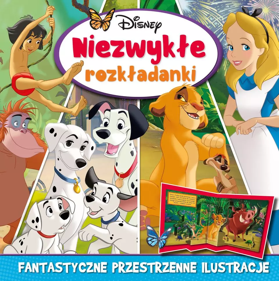 Niezwykłe rozkładanki. Disney - Książki