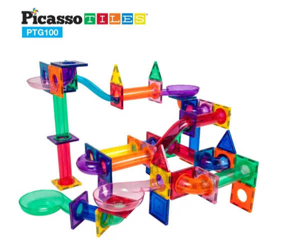 Tor kulkowy, magnetyczny (100 elementów) - Zabawki