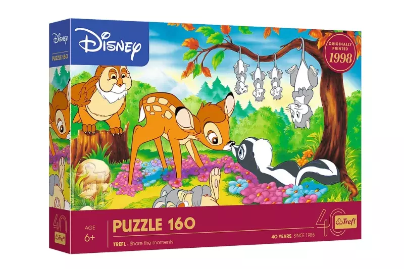 PUZZLE 160 40lecie Trefl-Bambi i leśni przyj.40054 - Zabawki