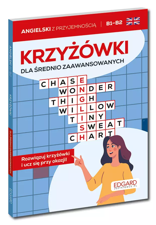 Angielski. Krzyżówki dla średnio zaawansowanych B1-B2 - Książki