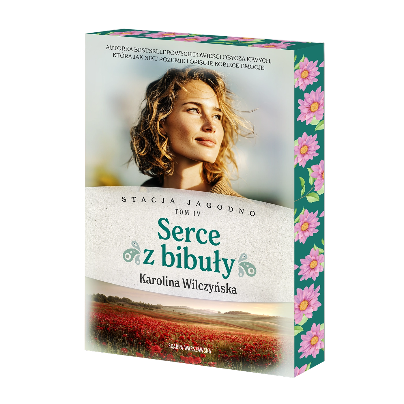 Stacja Jagodno. Serce z bibuły (barwione brzegi)