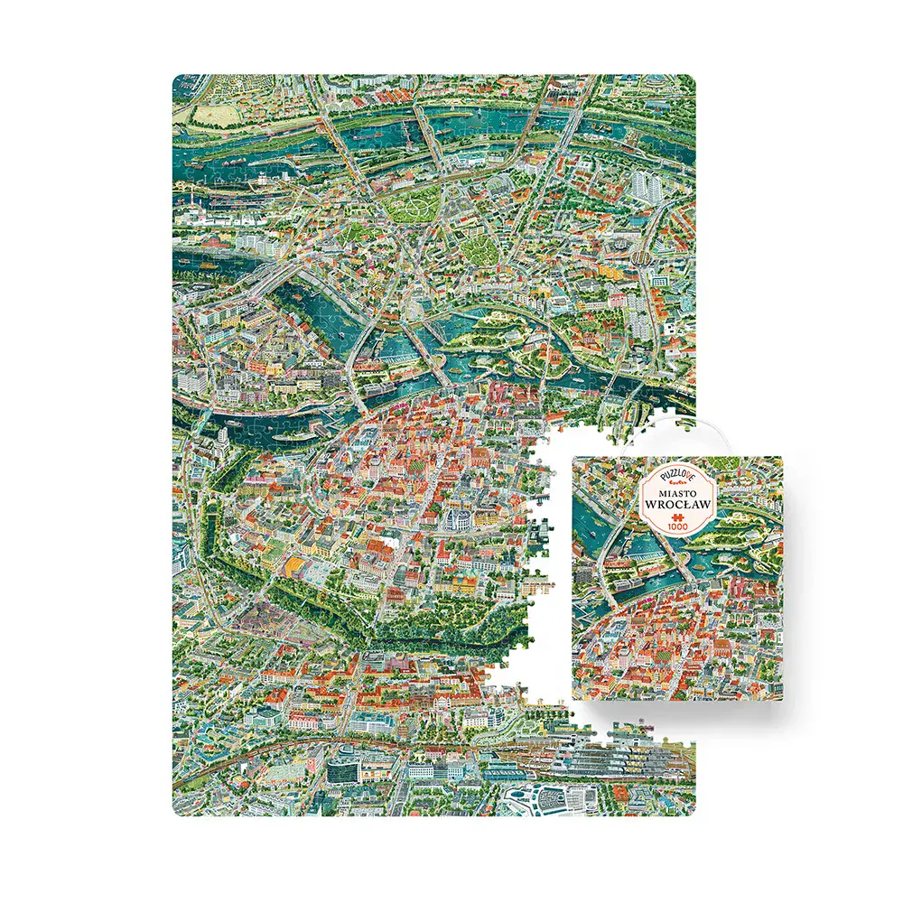 Puzzlove CzuCzu 1000 elementów. Miasto Wrocław - Puzzle