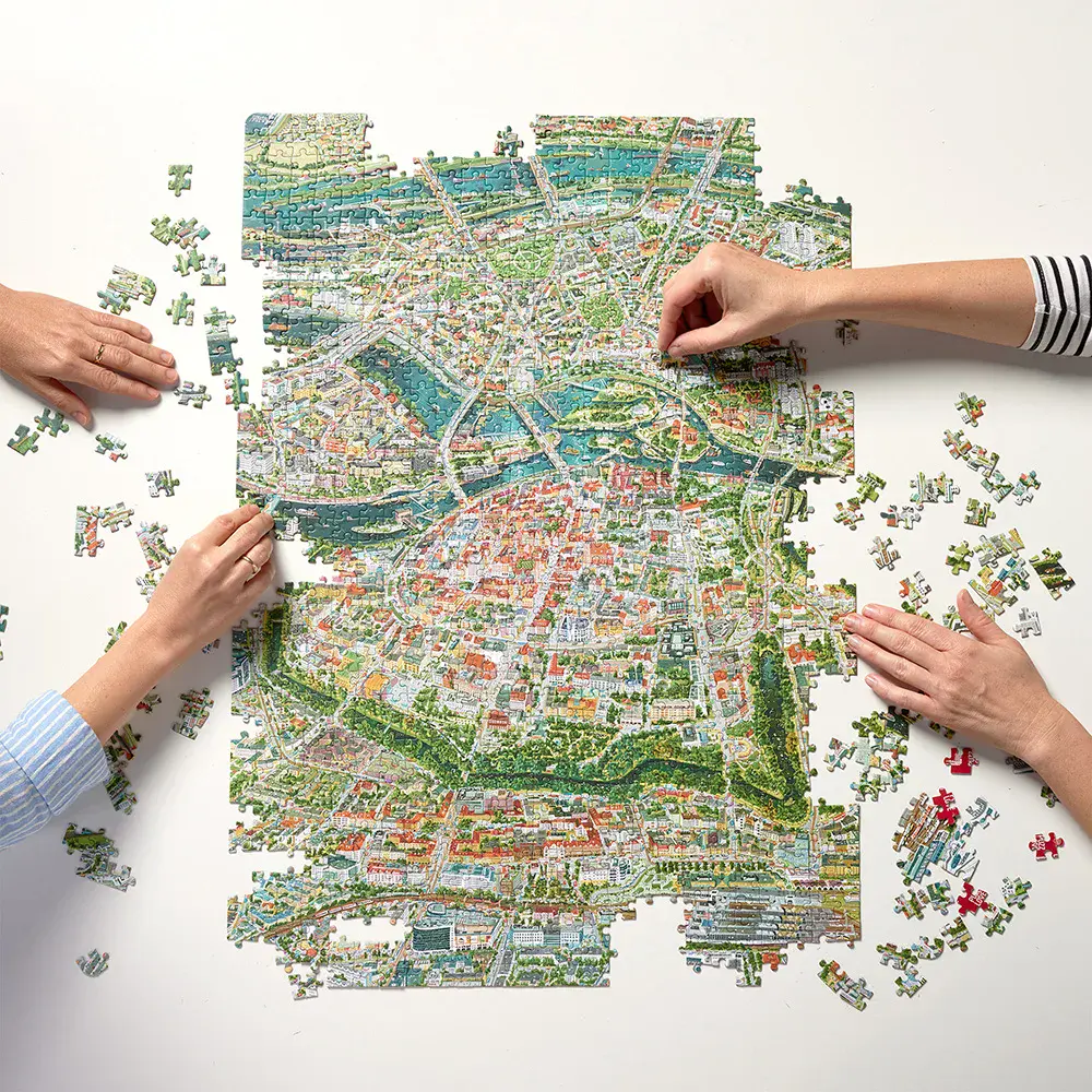 Puzzlove CzuCzu 1000 elementów. Miasto Wrocław - Puzzle