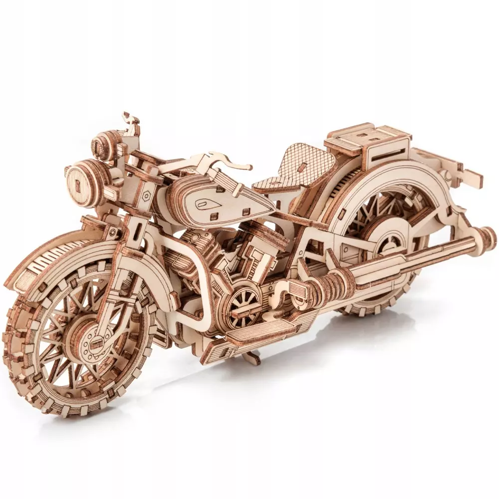 Drewniane Puzzle Model 3D Motocykl Comanche - NA PREZENT