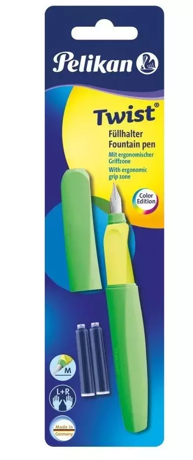 Pelikan. Pióro wieczne Twist + 2 naboje - Papiernicze i szkolne