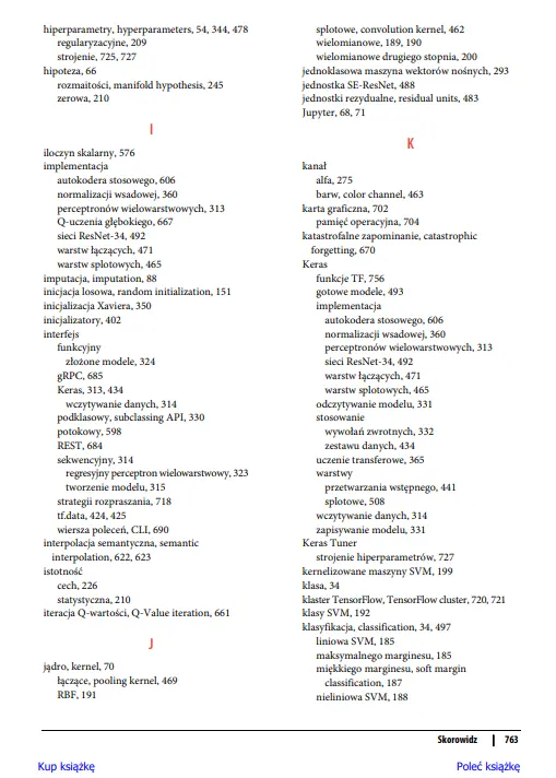 Uczenie maszynowe z użyciem Scikit-Learn, Keras i TensorFlow - Książki
